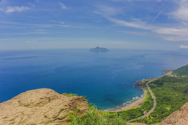 Panoramic View Of The Beautiful North Coast Of Taiwan From Eagle Rock Tip, Toucheng, Yilan, Taiwan