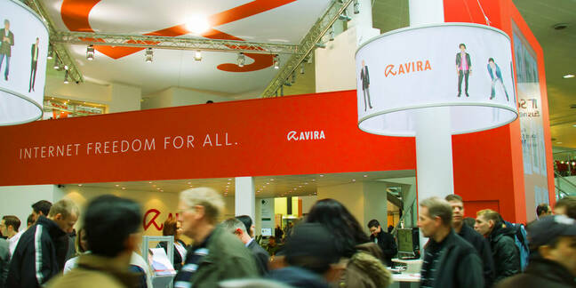 2011: stand of Avira on March 5, 2011 in CEBIT computer expo, Hannover, Germany. CeBIT is the world's largest computer expo.