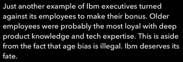 Screenshot of IBM fishbowl discussion