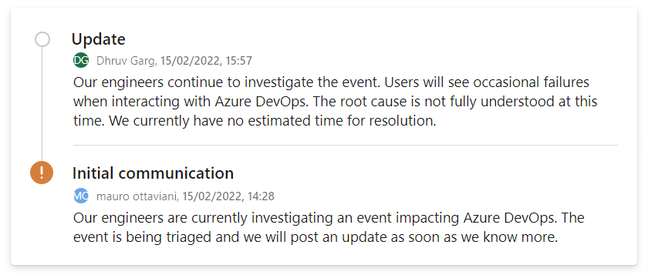 Azure DevOps Status