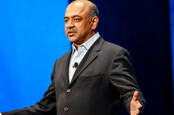IBM CEO Arvind Krishna, pictured in 2009 when he was a manager