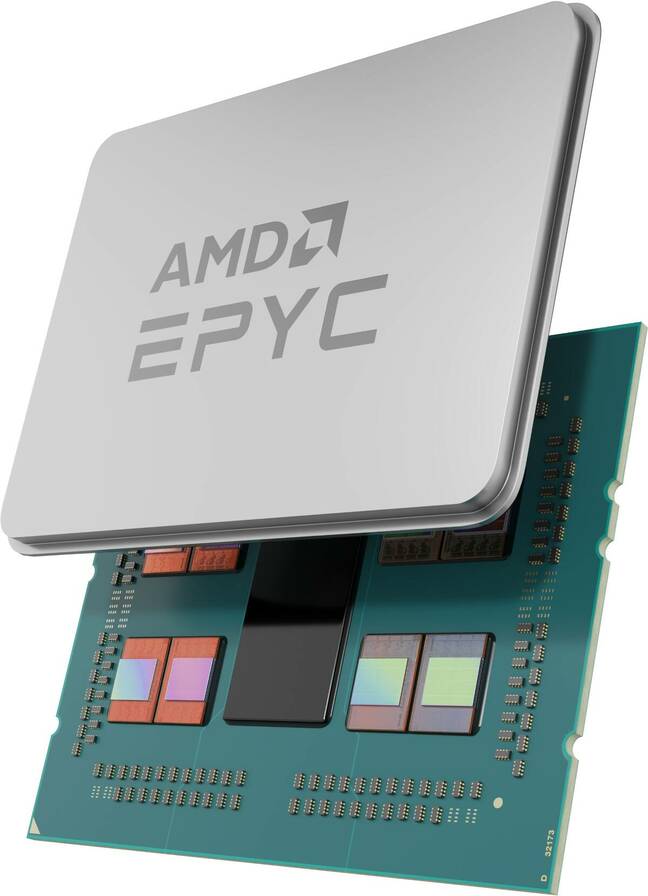 AMD Epyc Milan-X processor illustration