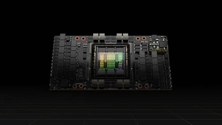 A rendering of Nvidia's new H100 SXM GPU