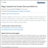 Gartner Magic Quadrant for Content Services Platforms 2020