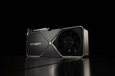 A render of Nvidia's new GeForce RTX 3090 Ti