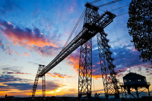 Transporter Bridge, Newport, Gwent, Wales, UK