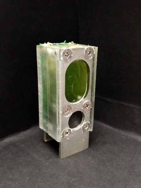Photo of an algae-generated battery