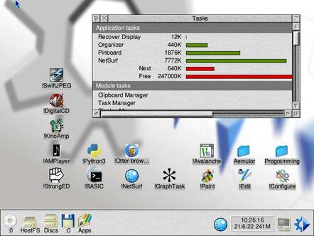 RISC OS in the 21st century: this is your grandfather's Archimedes, pretty much, just 1000× faster