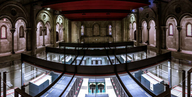 MareNostrum : the main supercomputer in the Barcelona Supercomputing Center is hosted in the deconsecrated Torre Girona chapel on the Polytechnic University of Catalonia campus