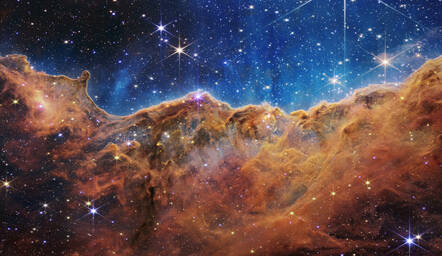 The Carina Nebula, snapped by the JWST