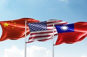 Flags of China USA Taiwan