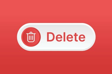 Delete button with trash icon