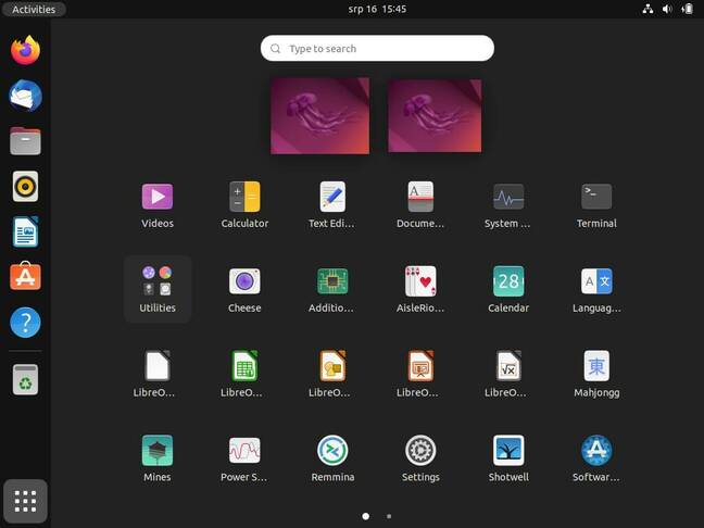 The default Ubuntu is the GNOME version, with Ubuntu's modest customizations to the desktop, such as a dock.