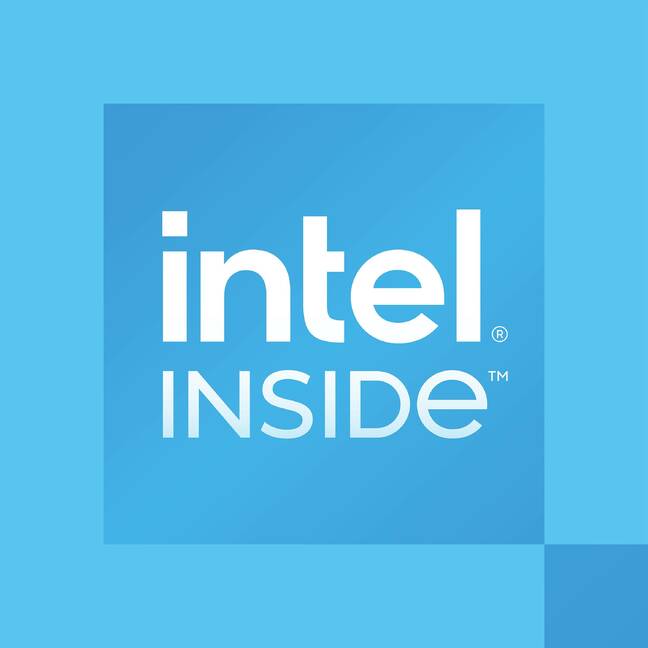 Intel's branding that reads: intel INSIDE