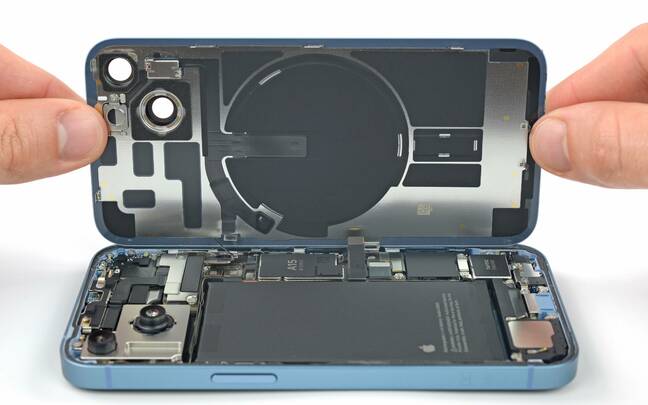 The rear panel of the iPhone 14 iphone-14-teardown-back