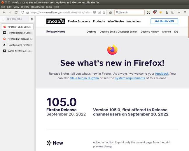 Firefox 105 is leaner and meaner, and remains both more efficient and way more customisable than any Chrome-based browser.
