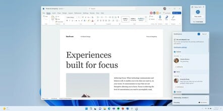 Windows 11 H22 update Focus features 