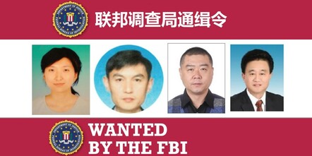 Wanted: Chinese nationals involved in alleged espionage in the USA