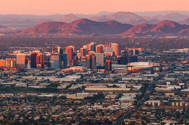 View of downtown Phoenix, Arizona, USA