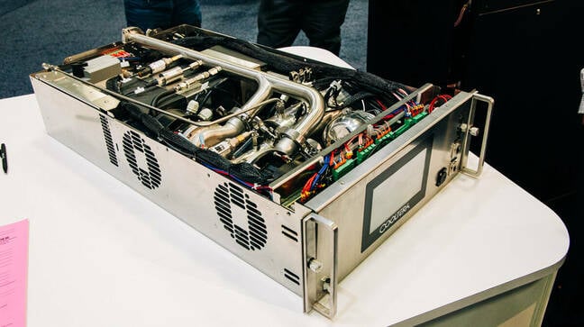 A rack mounted coolant distribution unit from Cooltera