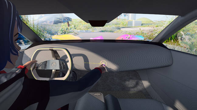 A digital illustration of Dee's interior BMW-i-vision-dee-interior