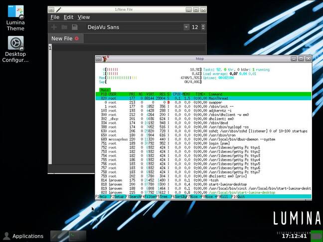 Dragonfly supports the Lumina desktop from the defunct PC-BSD project, but it's quite rudimentary.