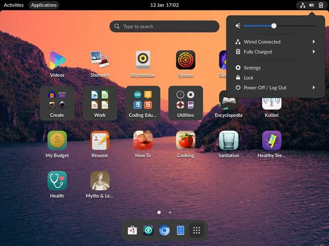 Endless OS 5 has a desktop that's closer to upstream GNOME 41