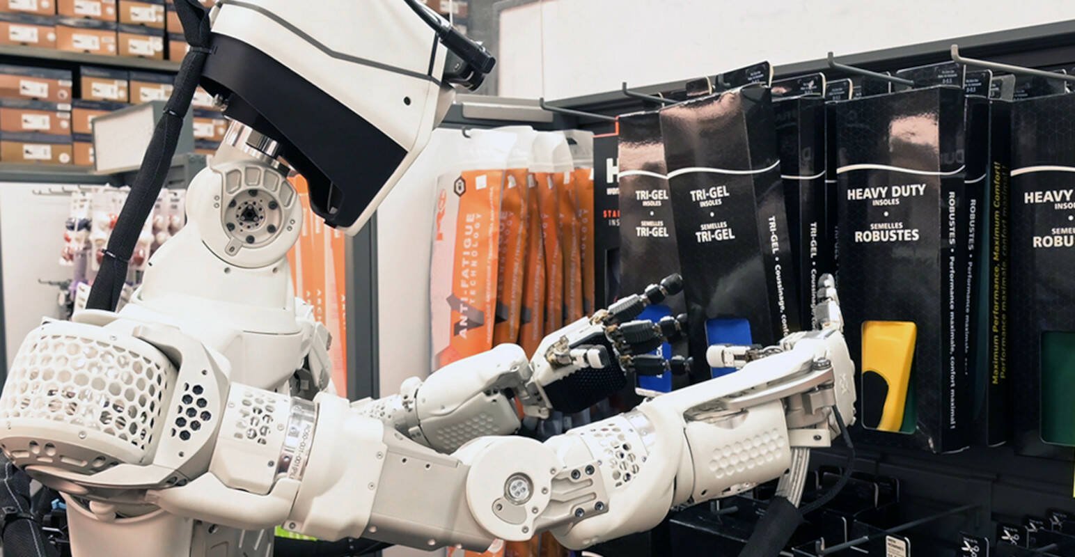 afregning renæssance Annoncør Humanoid robot takes a turn as a Mark's store clerk • The Register