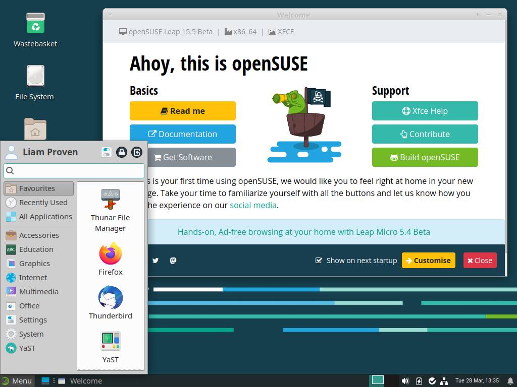 open suse gnome