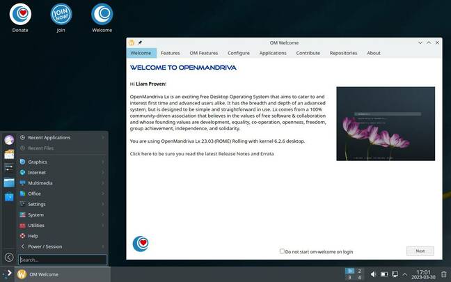 OpenMandriva Rome 23.03 has cutting-edge components, but it's not yet clear if the team can keep those coming.