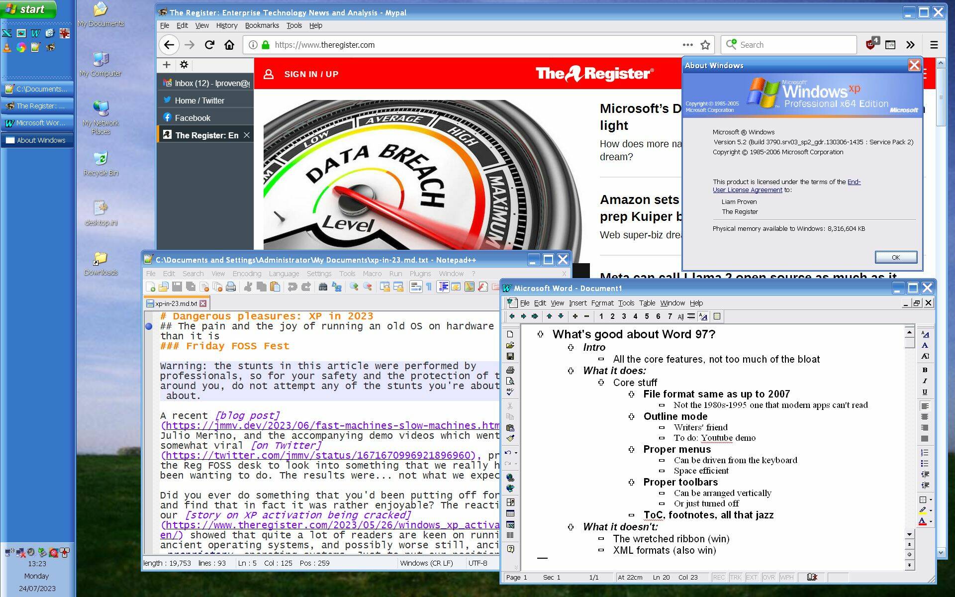 Want to live dangerously? Try running Windows XP in 2023