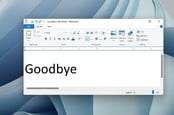 Goodbye WordPad