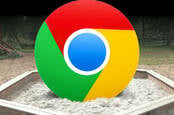 Illustration of Chrome in a sandbox