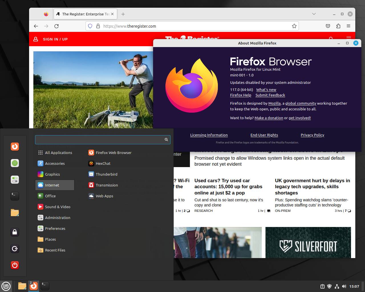 LMDE 6 предоставляет вам новейшую версию Cinnamon и последнюю версию Firefox, ни одна из которых не предлагается в стандартной версии Debian 12. LMDE 6 предоставляет вам новейшую версию Cinnamon и последнюю версию Firefox, ни одна из которых не предлагается в стандартной версии Debian 12.