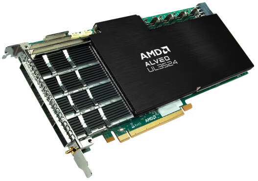 AMD's Alveo UL3524 FPGAs claim reduced latency and support for AI inferencing via the FINN framework to accelerate high-frequency trading.
