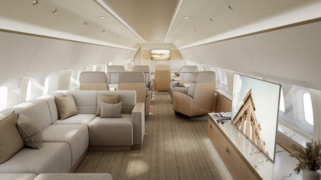 Boeing Business Jet Serene Lounge