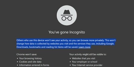 Google updates Chrome’s Incognito Mode data slurp disclaimer in early browser build