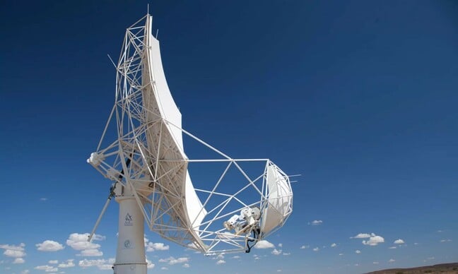 The SKA-MPIfR telescope (SKAMPI) in the Karoo, South Africa. Credit:© MPIfR / Gundolf Wieching