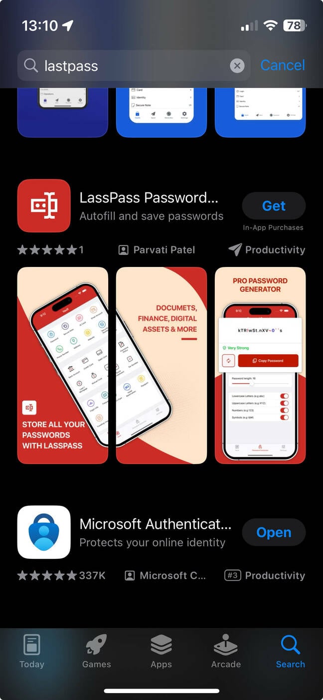 fake-lastpass-app-screenshot