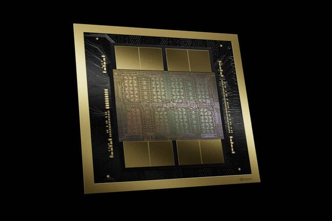 The Nvidia Blackwell GPU powering the B100, B200, and GB200 accelerators features a pair of reticle limited compute dies which communicate with each other via a 10TB/sec NVLink-HBI interconnect