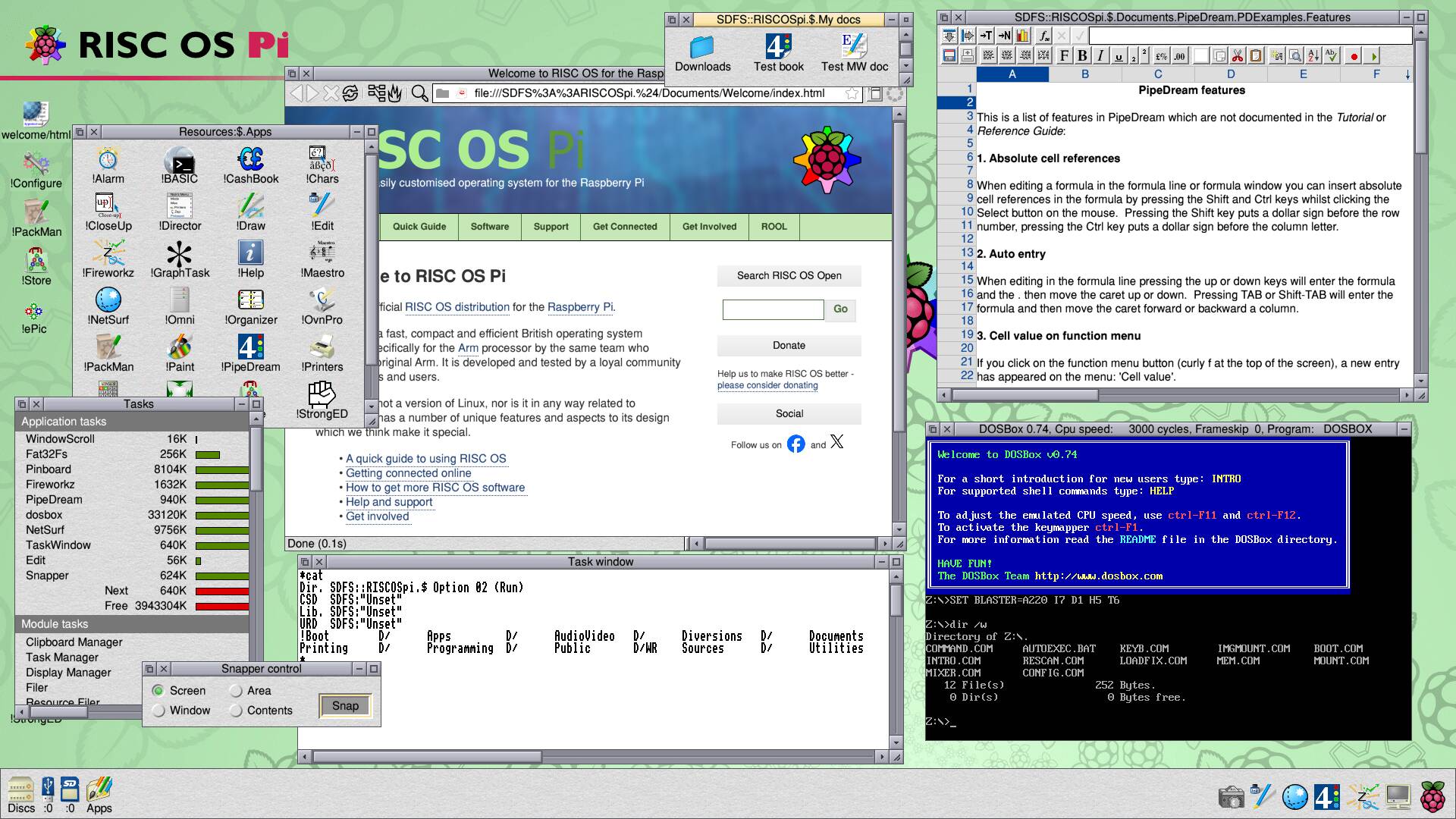 The new version of RISC OS, the original native Arm OS, runs on eight or nine Arm-based platforms, including the Raspberry Pi Zero, 1, 2, 3 and 4 – 