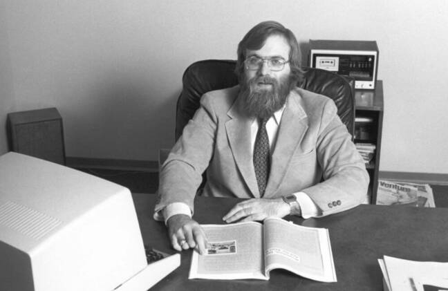 Paul Allen at Microsoft in the early 1980s 