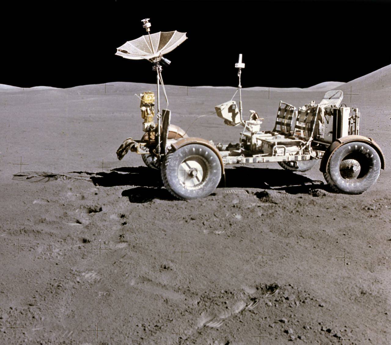 53 years since first battery-powered automotive drove at the Moon