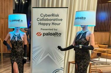 palo alto black hat booth. Pic courtesy security architect Sean Juroviesky