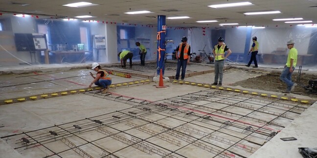 The OCP's test pour for low carbon concrete 