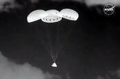 NASA and Boeing welcomed Starliner back to Earth following the uncrewed spacecraft's successful landing at 10:01 p.m. MDT Sept. 6, 2024, at the White Sands Space Harbor in New Mexico