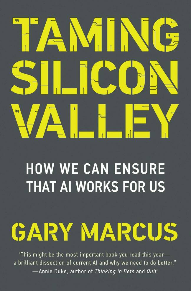 Book cover: Taming Silicon Valley: How we can ensure that AI works for us