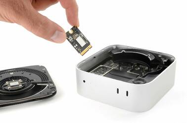 SSD being removed from a 2024 Mac Mini