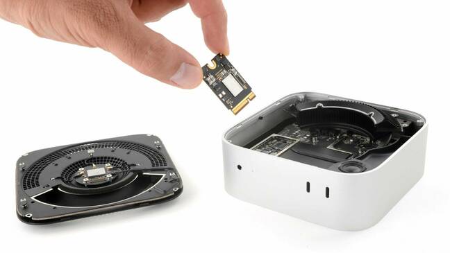 SSD being removed from a 2024 Mac Mini