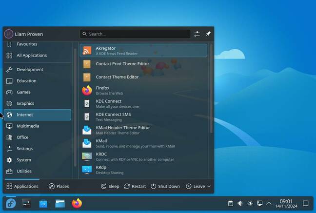 Fedora's KDE Plasma spin – soon to be promoted to a full Edition. 